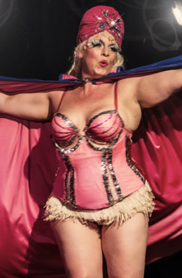 Dr Lucky performing at the Toronto Burlesque Festival 2014 Day 1