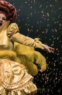 Lady Francesca performing at the Toronto Burlesque Festival 2015 Glam-a-ganza show.